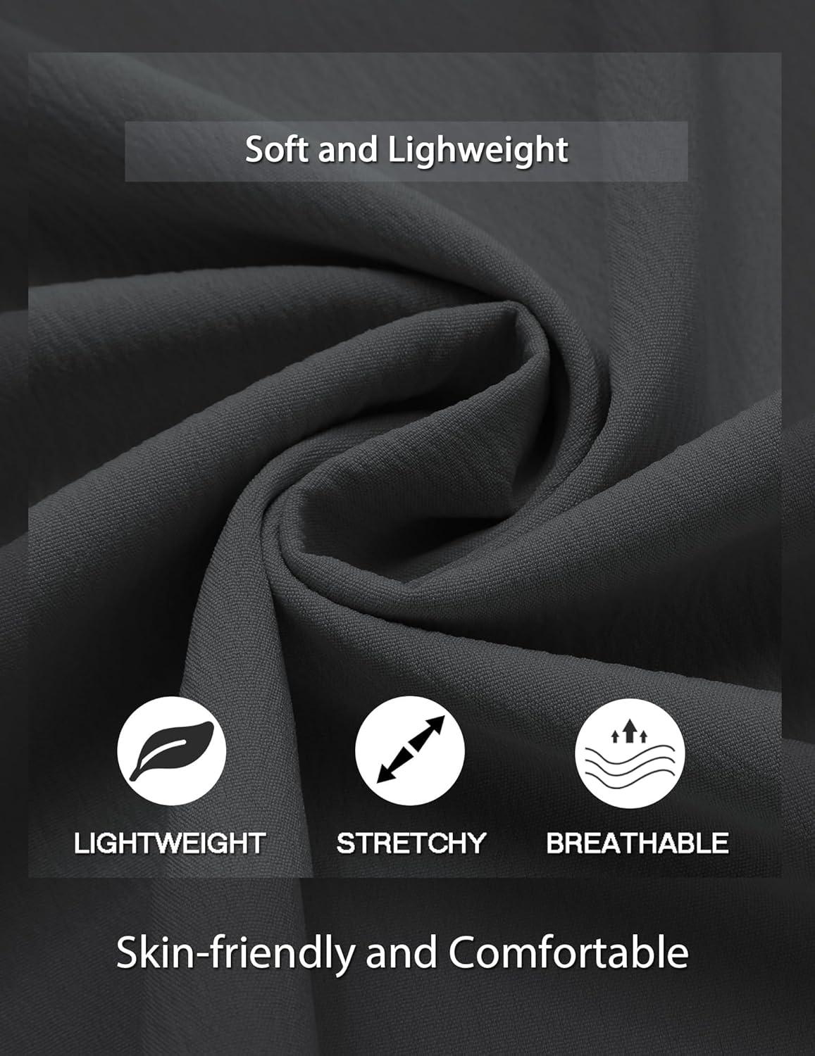 imageCOOFANDY Mens Casual Henley Shirt Short Sleeve Summer Beach Band Collar Shirt Hippie Henley TShirts with PocketDark Grey