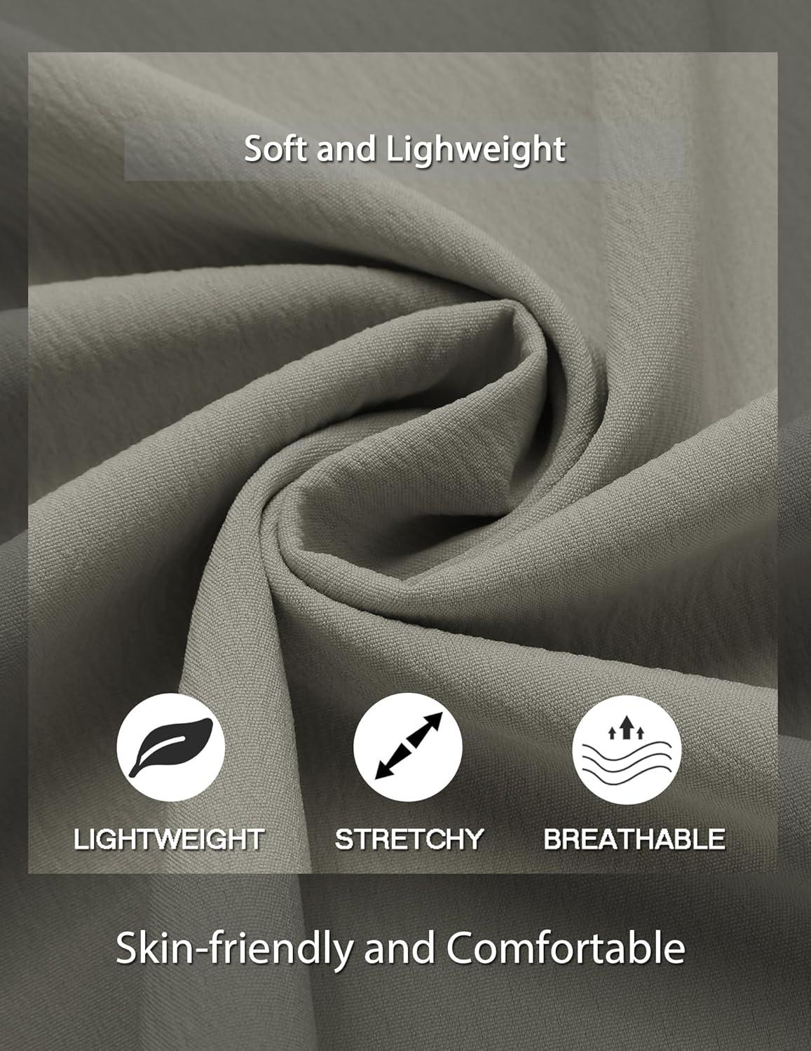 imageCOOFANDY Mens Casual Henley Shirt Short Sleeve Summer Beach Band Collar Shirt Hippie Henley TShirts with PocketLight Grey