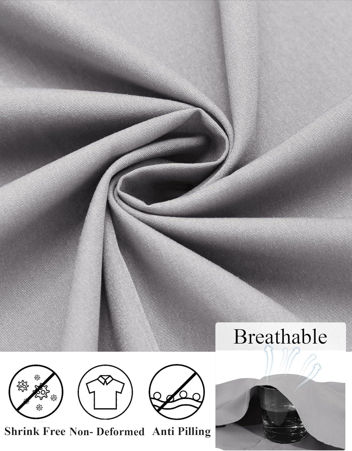 imageCOOFANDY Mens Dress Shirts Long Sleeve Button Down Formal Shirt Regular Fit Solid Business Casual ShirtsLight Grey