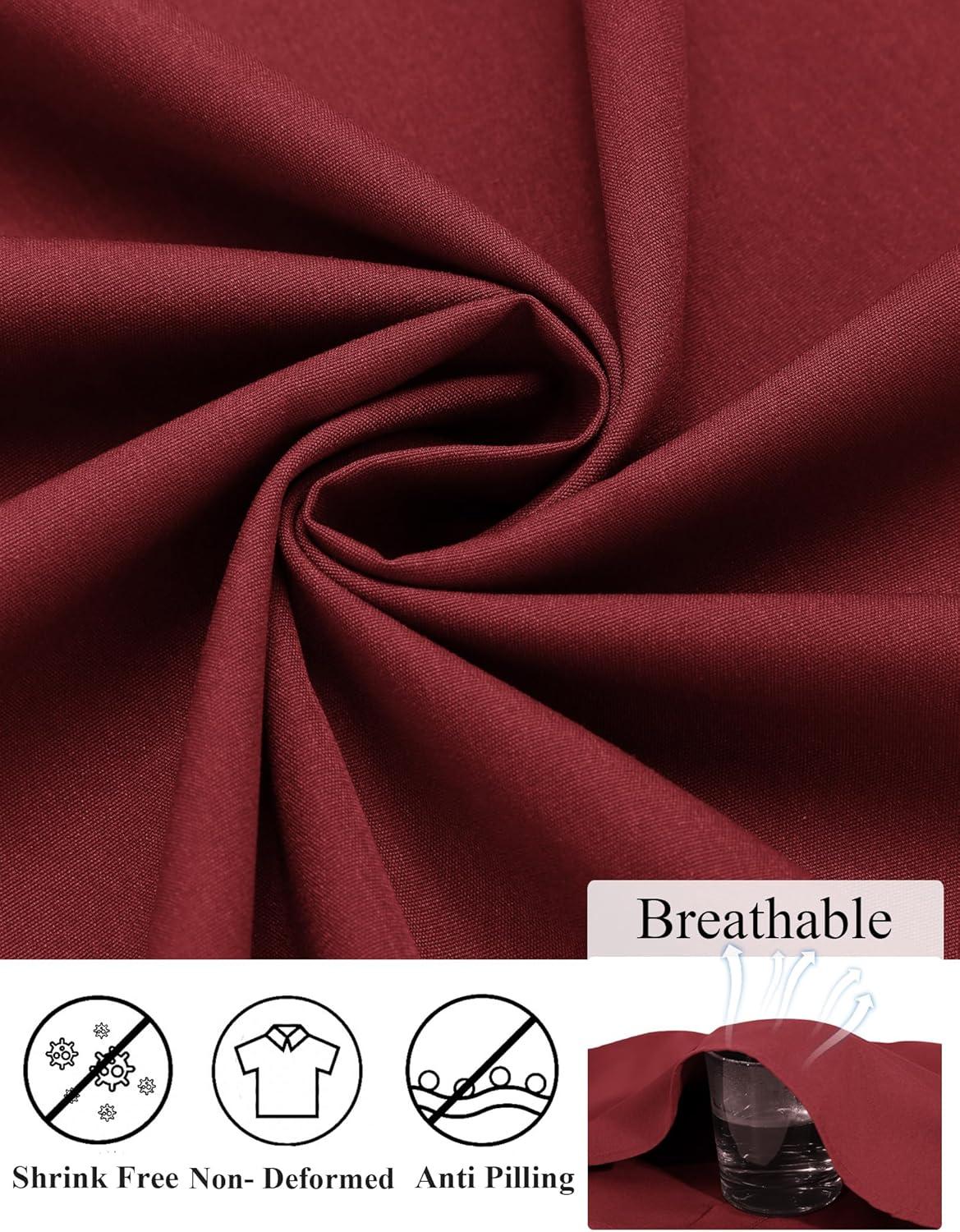 imageCOOFANDY Mens Dress Shirts Long Sleeve Button Down Formal Shirt Regular Fit Solid Business Casual ShirtsWine Red