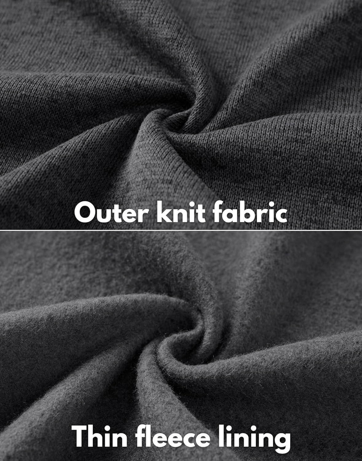 imageCOOFANDY Mens Fleece Jacket Zip Up Lightweight Sweater Jackets Casual Warm with Pockets for Home Office HikingDark Gray