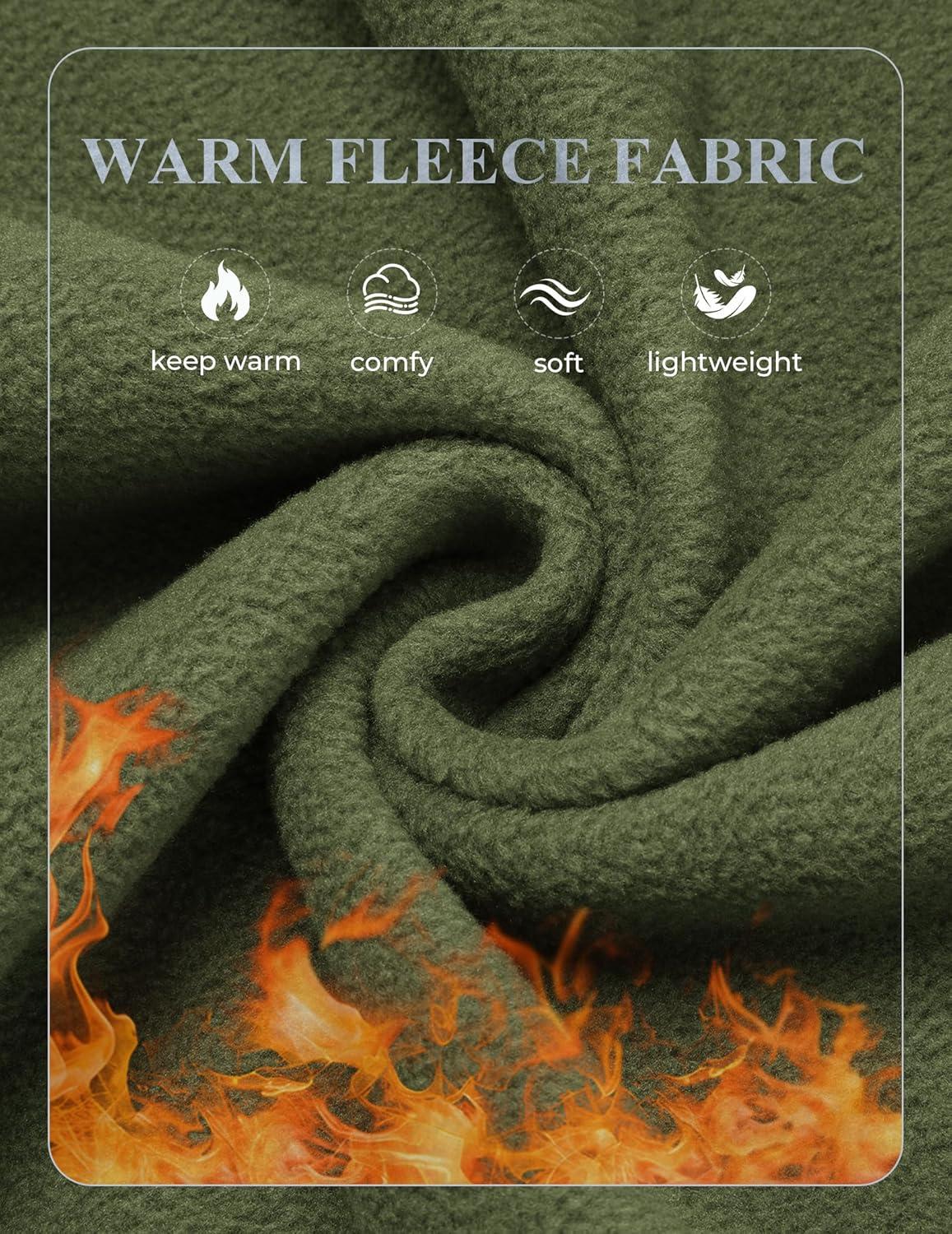 imageCOOFANDY Mens Fleece Jackets Full Zip Raglan Long Sleeve Lightweight Casual Outdoor Warm Jacket Coat with PocketsArmy Green