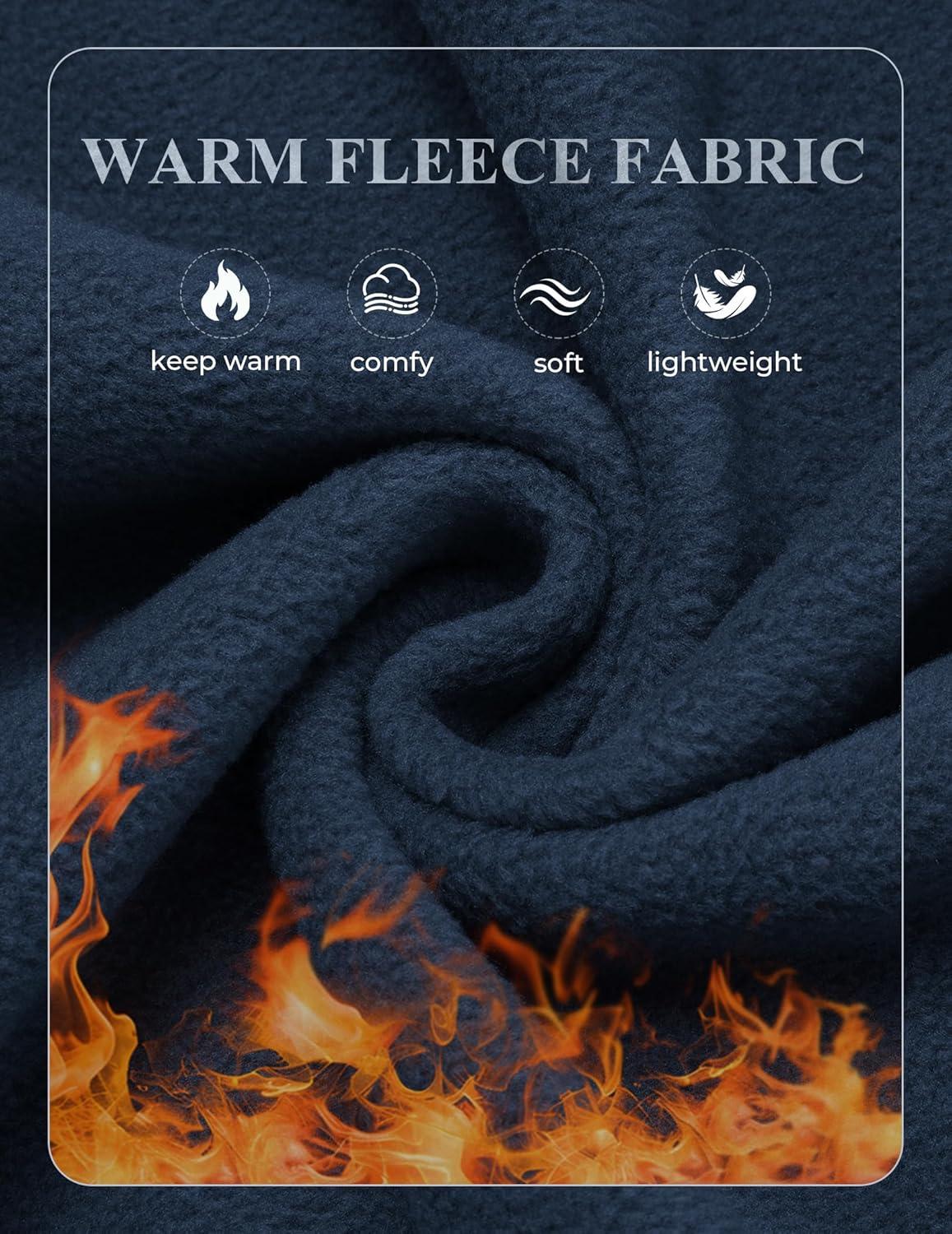 imageCOOFANDY Mens Fleece Jackets Full Zip Raglan Long Sleeve Lightweight Casual Outdoor Warm Jacket Coat with PocketsNavy Blue