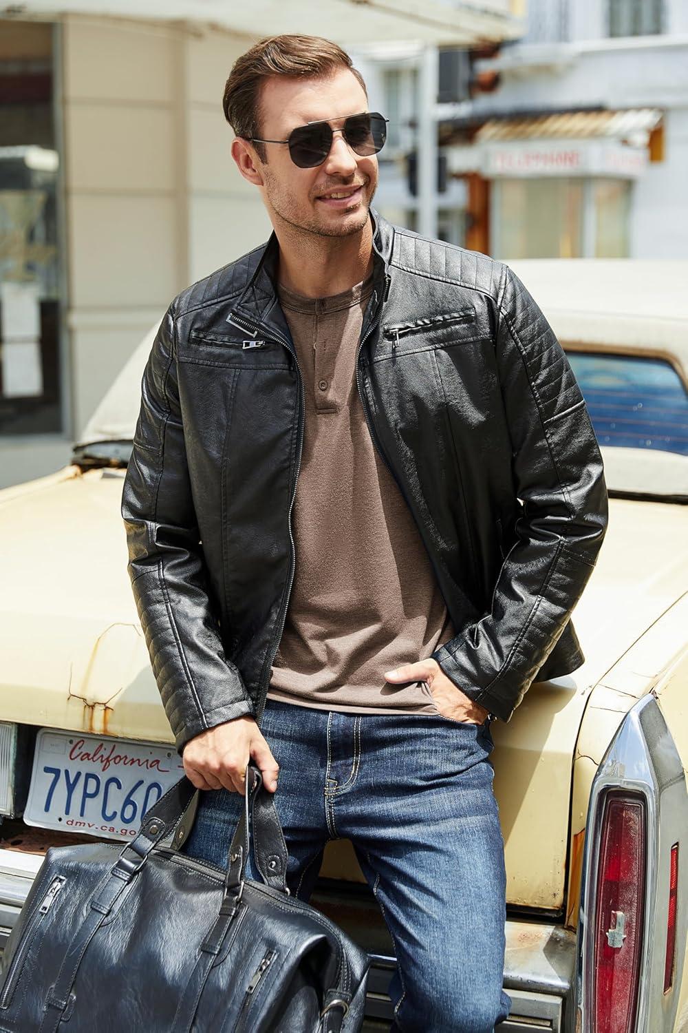 imageCOOFANDY Mens Henley TShirt Long Sleeve Casual Lightweight Pullover Shirts Soft Stretch Basic Tees Fall TopsBrown