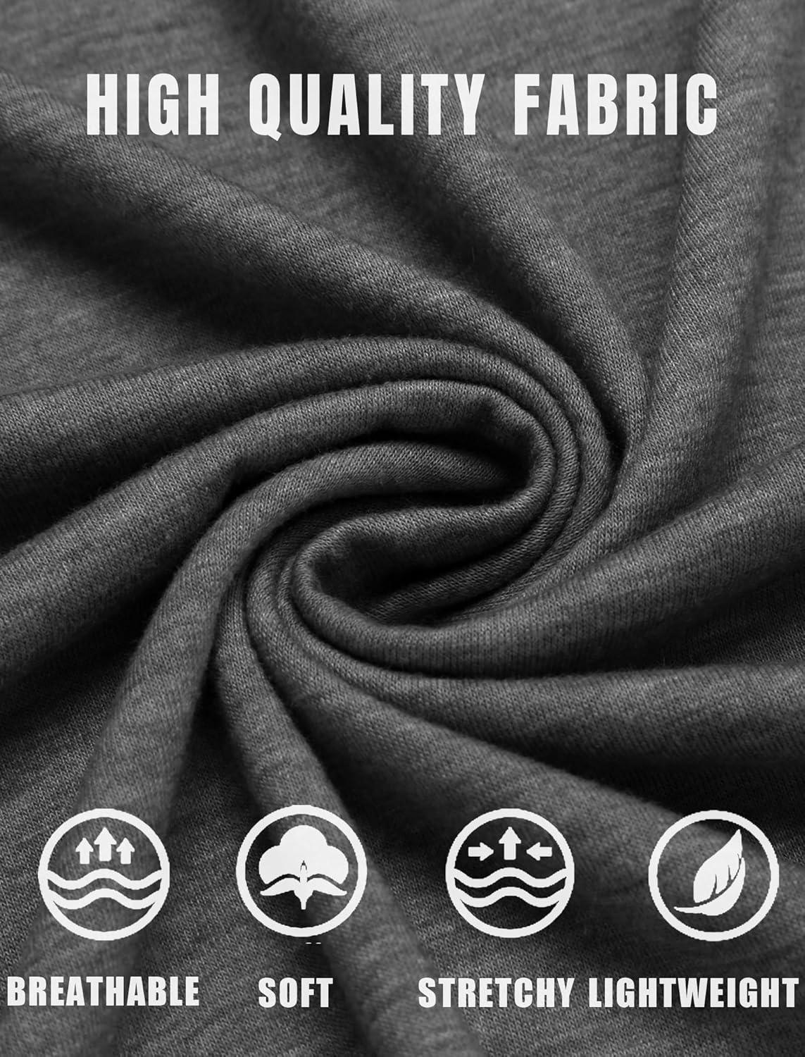 imageCOOFANDY Mens Henley TShirt Long Sleeve Casual Lightweight Pullover Shirts Soft Stretch Basic Tees Fall TopsDark Grey