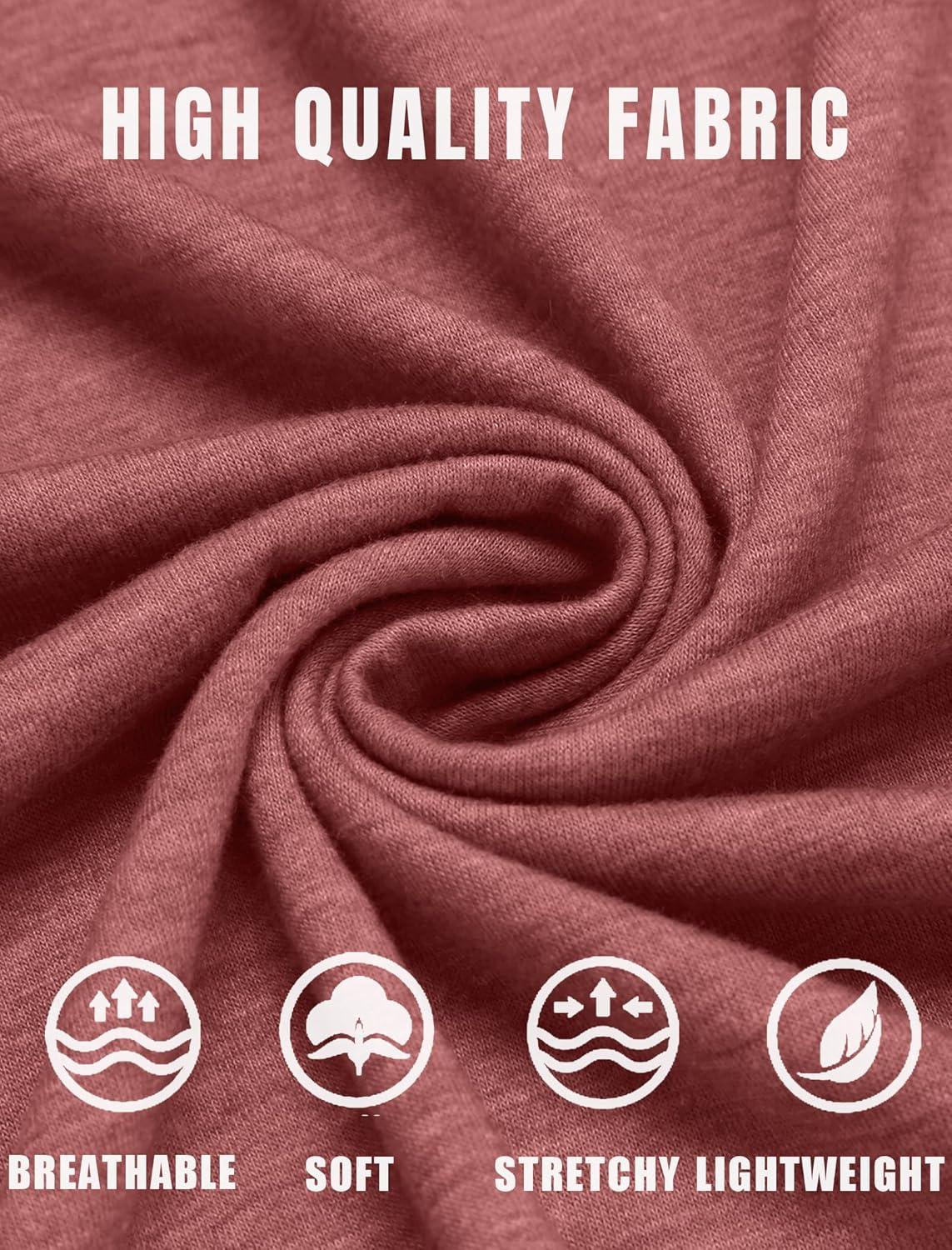 imageCOOFANDY Mens Henley TShirt Long Sleeve Casual Lightweight Pullover Shirts Soft Stretch Basic Tees Fall TopsRed