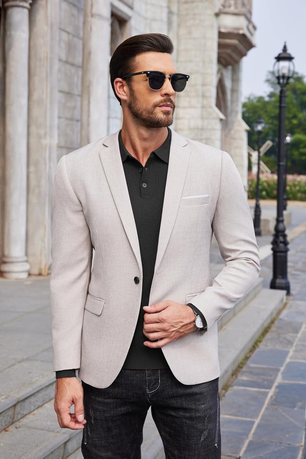 imageCOOFANDY Mens Knit Polo Sweater Long Sleeve Casual Collared Quarter Button Golf Waffle Textured SweaterBlack