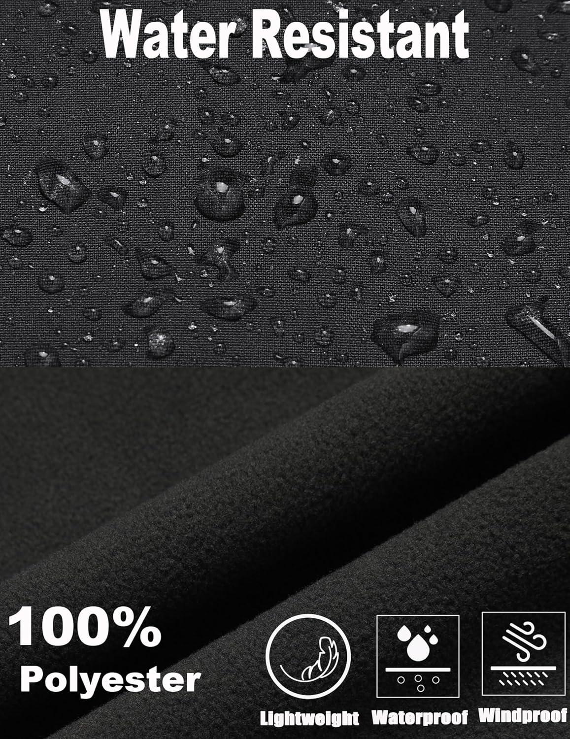 imageCOOFANDY Mens Lightweight Softshell Vest Windproof Sleeveless Jacket Zip Up Fleece Lined Vest Outerwear for Golf RunningBlack