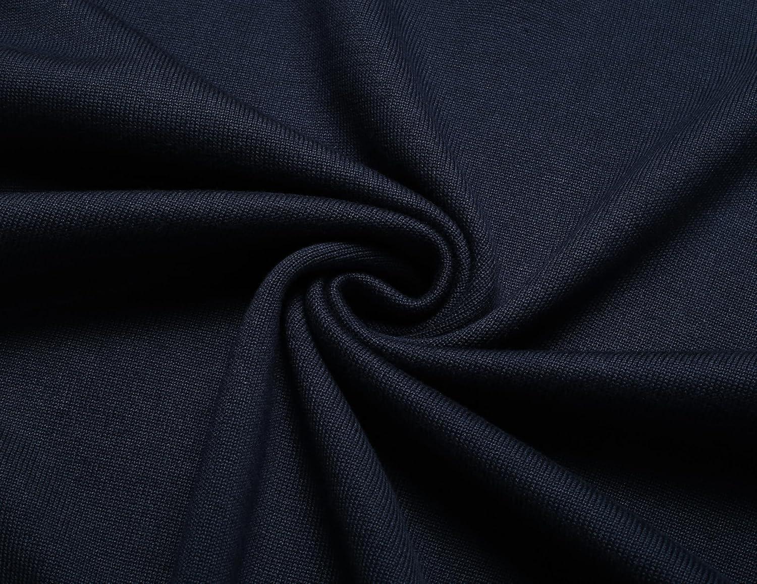 imageCOOFANDY Mens Quarter Zip Up Sweaters Slim Fit Lightweight Mock Neck Pullover Casual Polo SweatersNavystripekhaki