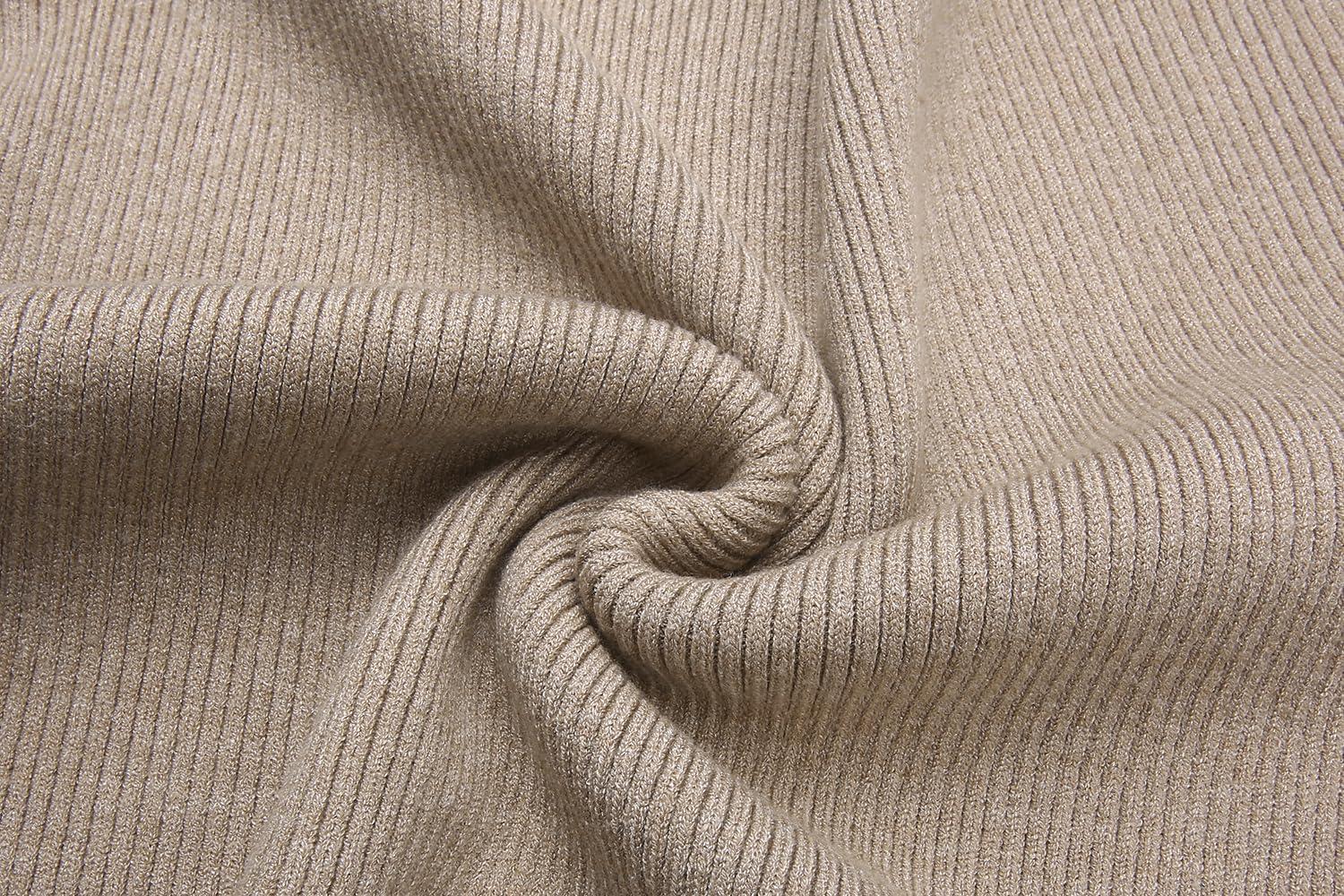 imageCOOFANDY Mens Ribbed Slim Fit Knitted Pullover Casual Turtleneck SweaterStripedblue Army Green