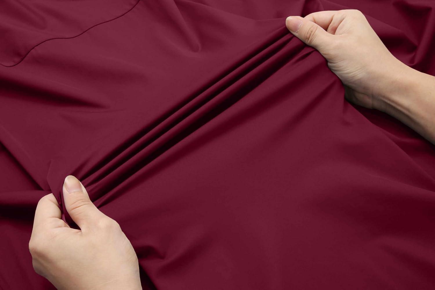 imageCOOFANDY Mens Stretch Dress Shirts Muscle Fit Wrinkle Free Long Sleeve Button Down Shirt Business Casual ShirtsDeep Red