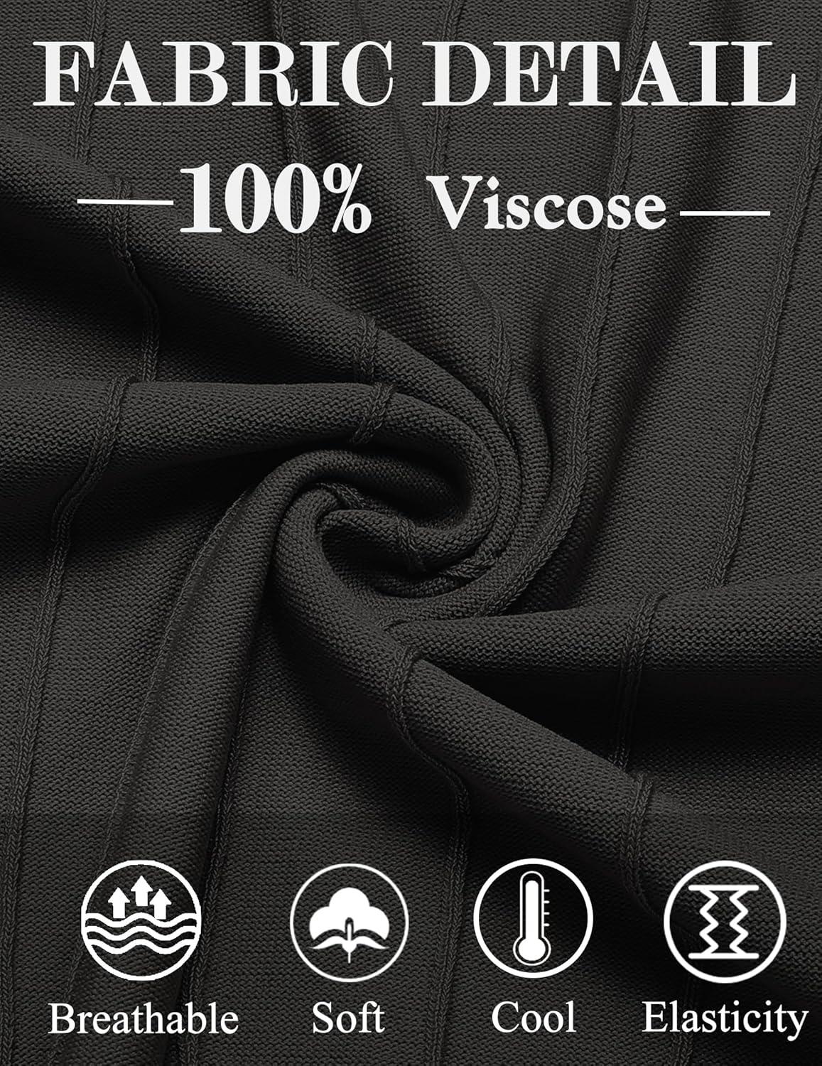 imageCOOFANDY Mens T Shirts Short Sleeve Knit Sweater Shirt Casual Crewneck Ribbed Pullover TeesBlack