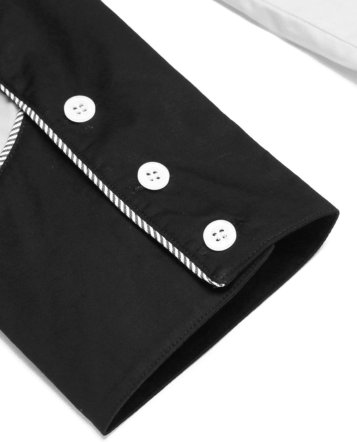 imageCOOFANDY Mens Western Cowboy Shirt Long Sleeve Slim Fit Rose Embroidered Cotton Casual Button Down ShirtsWhite Retro Rose