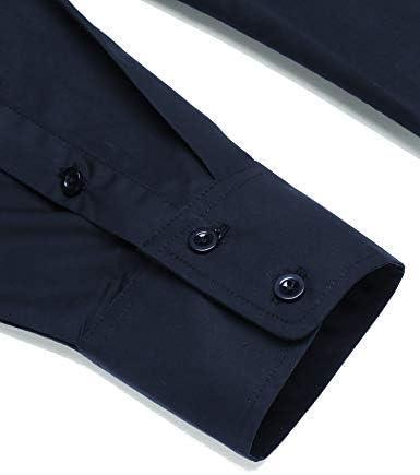 imageCOOFANDY Mens Western Shirts Long Sleeve Embroideres Cowboy Shirts Casual Button Down ShirtNavy Bluepattern1