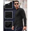 COOFANDY Men Dress Crewneck Sweater Pullover Knit Long Sleeve Casual Slim Fit Sweater(A-black)