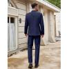 COOFANDY Men Suits Classic Fit 2 Piece Suit Set One Button Casual Blazer Wedding Bussiness Suit Separates(Dark Blue)