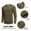 COOFANDY Men V Neck Dress Sweater Knit Long Sleeve Casual Slim Fit Pullover Sweater(Army Green)