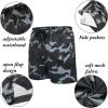 COOFANDY Men’s 2 Pack Gym Workout Shorts Quick Dry Athletic Shorts 5 Inch Lightweight Sports Running Shorts with Pockets(Army Green Camo/Grey Camo)