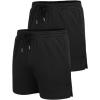 COOFANDY Men’s 2 Pack Gym Workout Shorts Quick Dry Athletic Shorts 5 Inch Lightweight Sports Running Shorts with Pockets(Black/Black)
