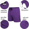 COOFANDY Men’s 2 Pack Gym Workout Shorts Quick Dry Athletic Shorts 5 Inch Lightweight Sports Running Shorts with Pockets(Black/Purple)