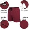 COOFANDY Men’s 2 Pack Gym Workout Shorts Quick Dry Athletic Shorts 5 Inch Lightweight Sports Running Shorts with Pockets(Black/Wine Red)