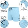 COOFANDY Men’s 2 Pack Gym Workout Shorts Quick Dry Athletic Shorts 5 Inch Lightweight Sports Running Shorts with Pockets(Grey/Sky Blue)