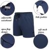 COOFANDY Men’s 2 Pack Gym Workout Shorts Quick Dry Athletic Shorts 5 Inch Lightweight Sports Running Shorts with Pockets(Navy Blue/Army Green)