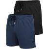 COOFANDY Men’s 2 Pack Gym Workout Shorts Quick Dry Athletic Shorts 5 Inch Lightweight Sports Running Shorts with Pockets(Navy Blue/Black)