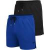 COOFANDY Men’s 2 Pack Gym Workout Shorts Quick Dry Athletic Shorts 5 Inch Lightweight Sports Running Shorts with Pockets(Royal Blue/Black)