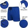 COOFANDY Men’s 2 Pack Gym Workout Shorts Quick Dry Athletic Shorts 5 Inch Lightweight Sports Running Shorts with Pockets(Royal Blue/Black)