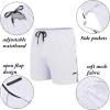 COOFANDY Men’s 2 Pack Gym Workout Shorts Quick Dry Athletic Shorts 5 Inch Lightweight Sports Running Shorts with Pockets(White/Black)