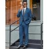 COOFANDY Mens 2 Piece Suit Slim Fit 2 Button Formal Jacket Suits Pants Set for Wedding Business Prom(Navy Blue)