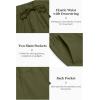 COOFANDY Men’s 2 Pieces Cotton Linen Set Long Sleeve Henley Shirts Casual Beach Pants With Pockets Summer Yoga Outfits(Army Green)