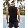 COOFANDY Men’s 3 Pack Workout Tank Tops Gym Sleeveless Shirts V Neck Bodybuilding Muscle Tee Shirt(Black/Black/Black)