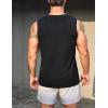 COOFANDY Men’s 3 Pack Workout Tank Tops Gym Sleeveless Shirts V Neck Bodybuilding Muscle Tee Shirt(Black/Light Grey/Wine Red)