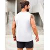 COOFANDY Men’s 3 Pack Workout Tank Tops Gym Sleeveless Shirts V Neck Bodybuilding Muscle Tee Shirt(Black/White)