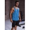 COOFANDY Men’s 3 Pack Workout Tank Tops Gym Sleeveless Shirts V Neck Bodybuilding Muscle Tee Shirt(Blue/Yellow/Army Green)