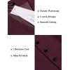 COOFANDY Men’s Business Suit Vest Slim Fit Dress Vest Wedding Waistcoat(Wine Red)