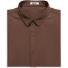 COOFANDY Men’s Button Down Shirt Short Sleeve Casual Shirt for Men Summer Business Casual Dress Shirt(Brown)