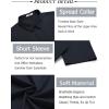 COOFANDY Men’s Button Down Shirt Short Sleeve Casual Shirt for Men Summer Business Casual Dress Shirt(Navy Blue)