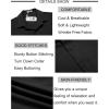 COOFANDY Mens Button Down Shirt Short Sleeve Casual Shirts Beach Summer Linen Shirts Wedding Vacation Shirt(Black)
