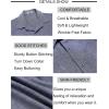 COOFANDY Mens Button Down Shirt Short Sleeve Casual Shirts Beach Summer Linen Shirts Wedding Vacation Shirt(Dark Blue)