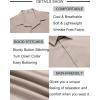 COOFANDY Mens Button Down Shirt Short Sleeve Casual Shirts Beach Summer Linen Shirts Wedding Vacation Shirt(Khaki)