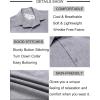 COOFANDY Mens Button Down Shirt Short Sleeve Casual Shirts Beach Summer Linen Shirts Wedding Vacation Shirt(Light Grey)