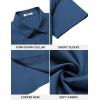 COOFANDY Men’s Button Down Shirt Short Sleeve Dress Shirt Casual Beach Summer Wedding Shirt(Navy Blue)