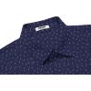 COOFANDY Men’s Button Down Shirt Short Sleeve Dress Shirt Casual Beach Summer Wedding Shirt(Navy Blue-anchor)