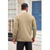 COOFANDY Men’s Cardigan Sweater Long Sleeve Casual V Neck Button Down Knitted Sweater with Pockets(Khaki)