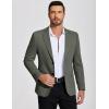 COOFANDY Mens Casual Blazer Knit Sport Coat Lightweight Two Button Suit Jacket(Army Green)