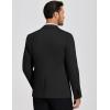 COOFANDY Mens Casual Blazer Knit Sport Coat Lightweight Two Button Suit Jacket(Black)