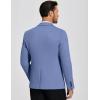 COOFANDY Mens Casual Blazer Knit Sport Coat Lightweight Two Button Suit Jacket(Blue)
